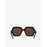 Gucci square-frame acetate sunglasses tortoiseshell (British brand)