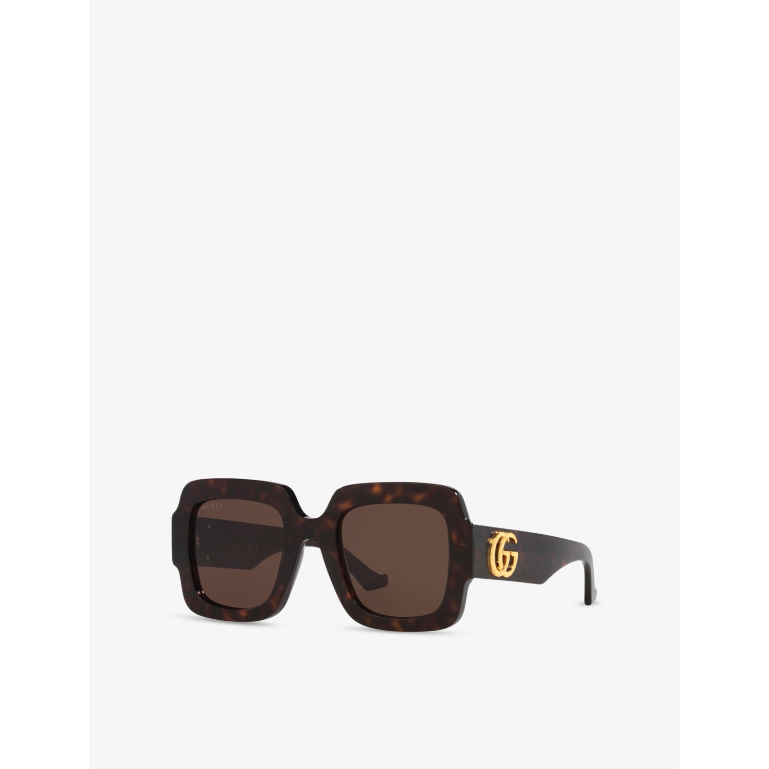 Gucci square-frame acetate sunglasses tortoiseshell (British brand)