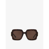 Gucci square-frame acetate sunglasses tortoiseshell (British brand)
