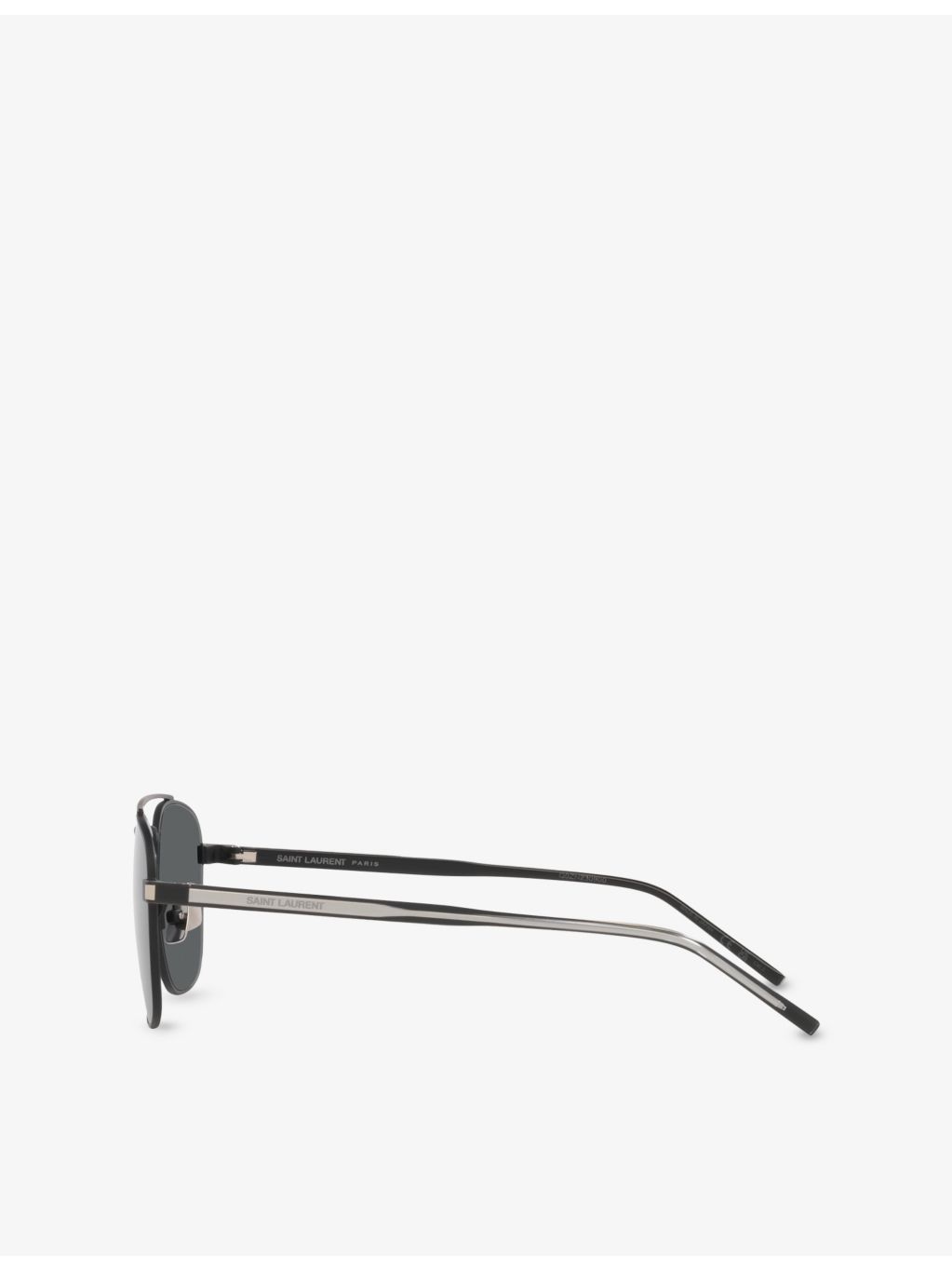 Saint Laurent pilot-frame metal sunglasses with silver-toned hardware (British brand)