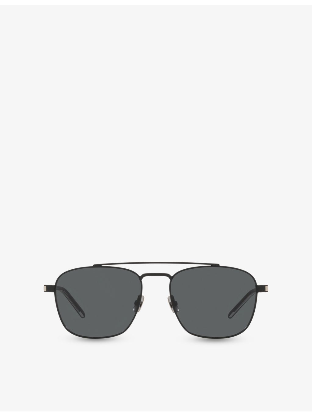 Saint Laurent pilot-frame metal sunglasses with silver-toned hardware (British brand)