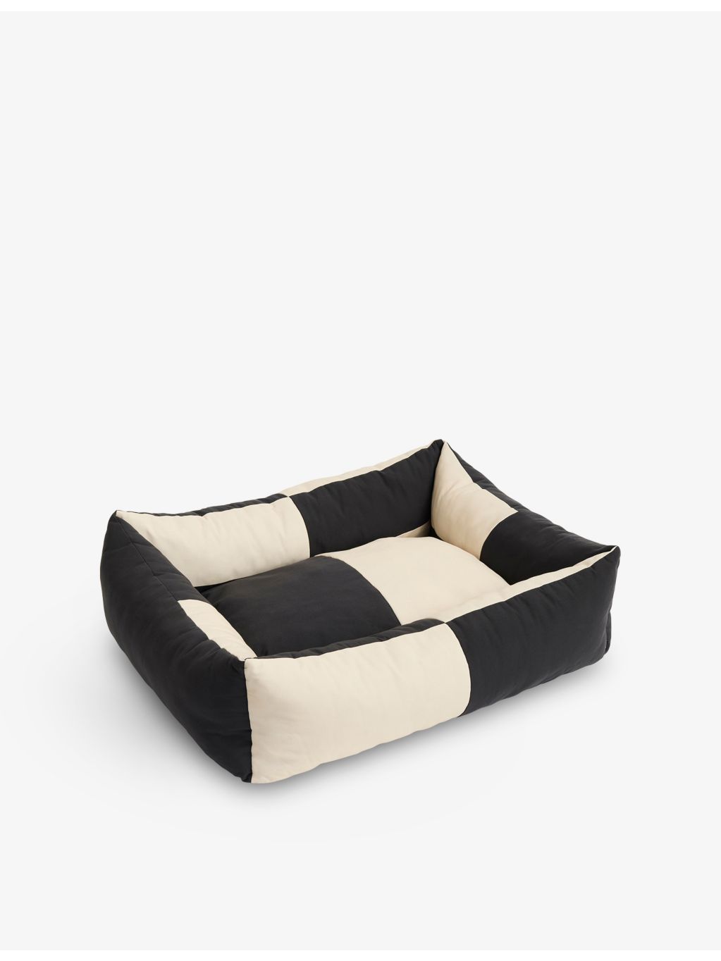 HAY large woven dog bed with colour-block design, imported from the UK