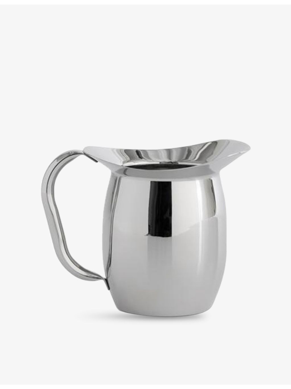 Hay stainless-steel wide-spout pitcher with slim handle and mirrored finish (British brand)