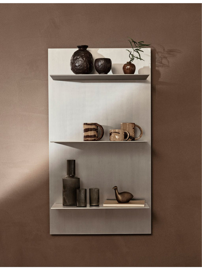 ferm LIVING Lager Triple aluminium wall shelf, UK version