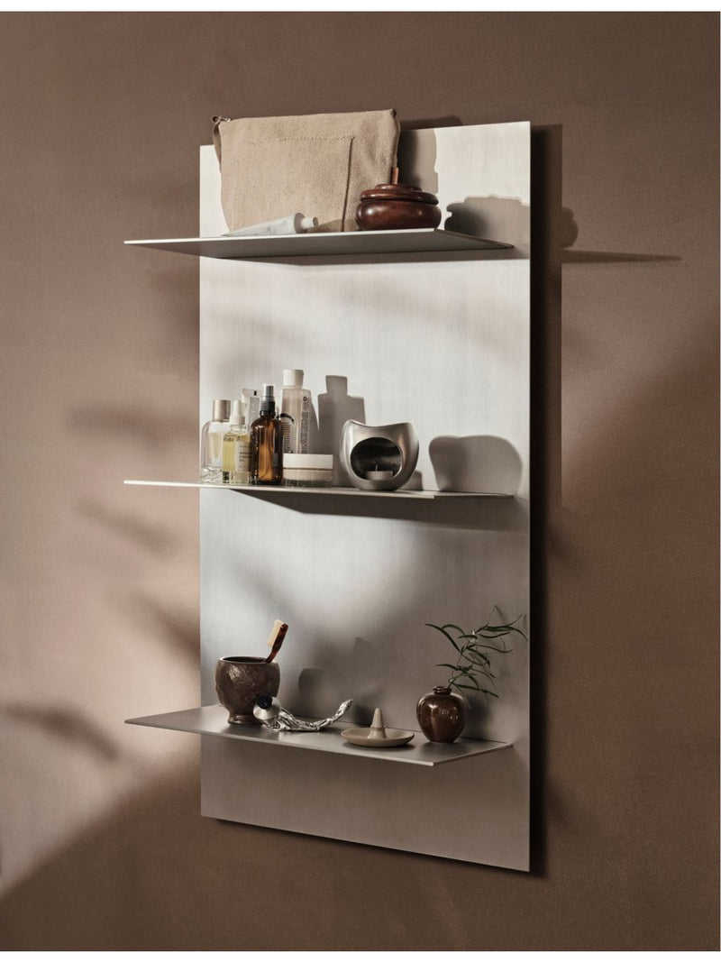 ferm LIVING Lager Triple aluminium wall shelf, UK version
