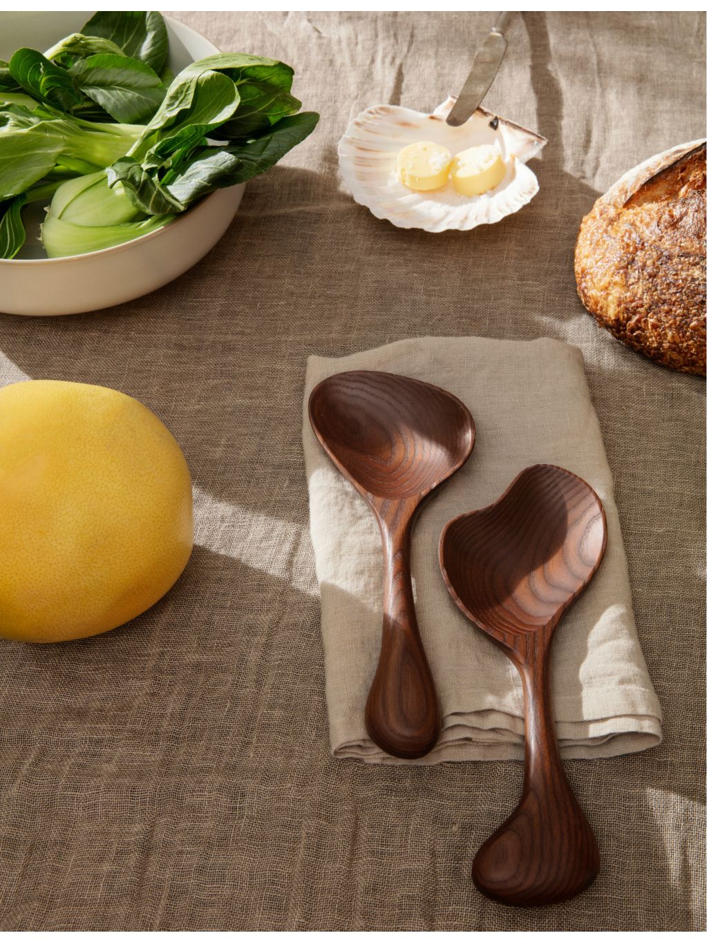 ferm LIVING square washed-linen napkins set of two (British brand)