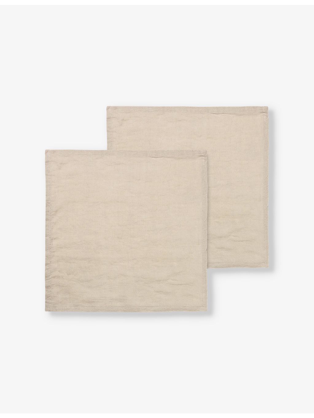 ferm LIVING square washed-linen napkins set of two (British brand)