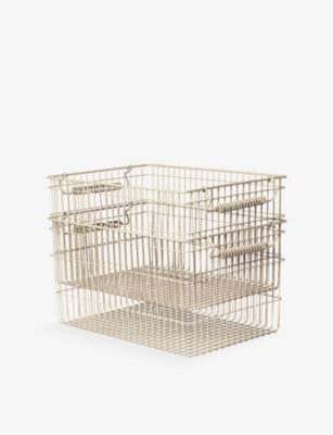 ferm LIVING Cala stackable metal baskets set of two - British product