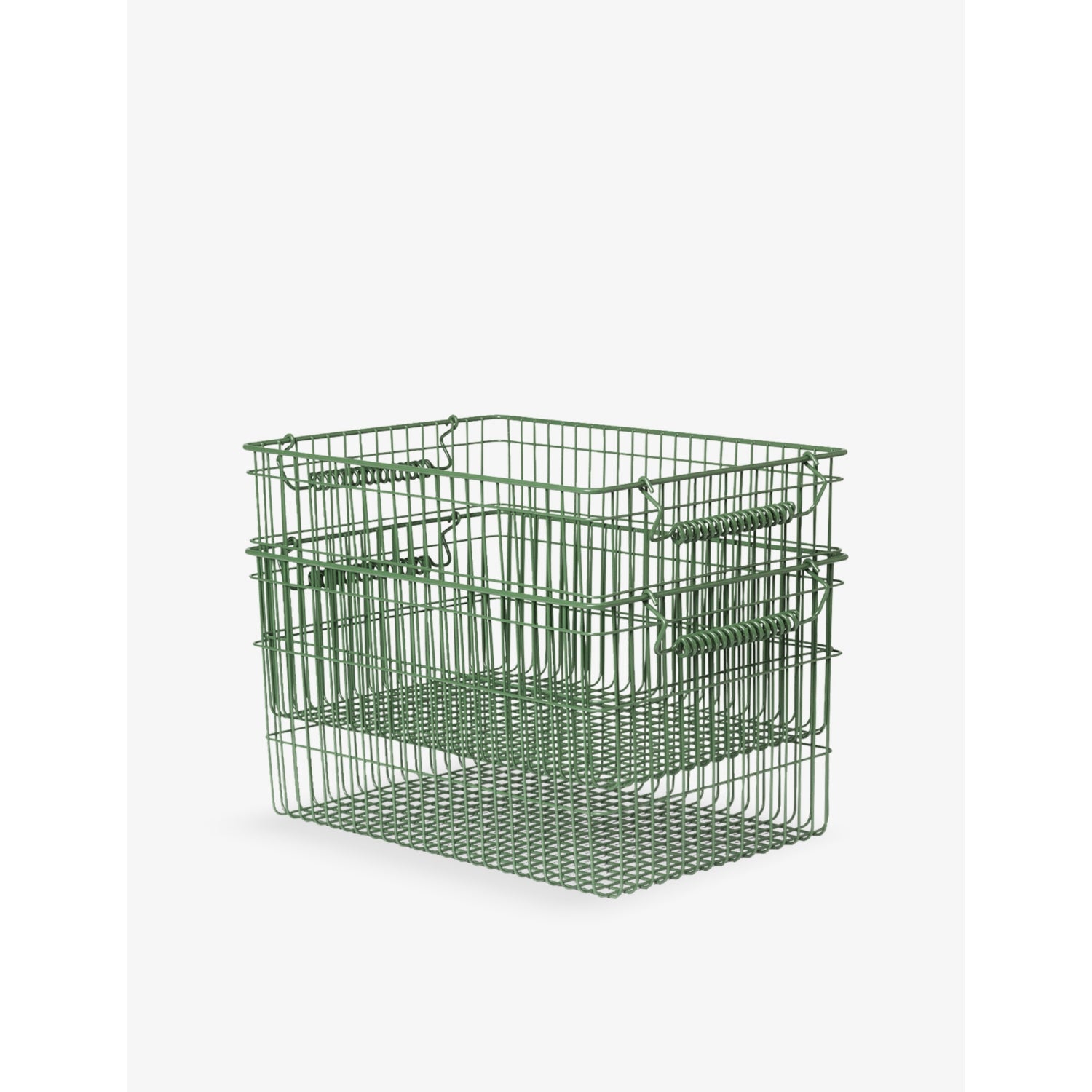 Ferm Living Cala stackable metal baskets set of two