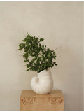 Ferm LIVING shell organic-shape stoneware vase 26.5cm (British brand)