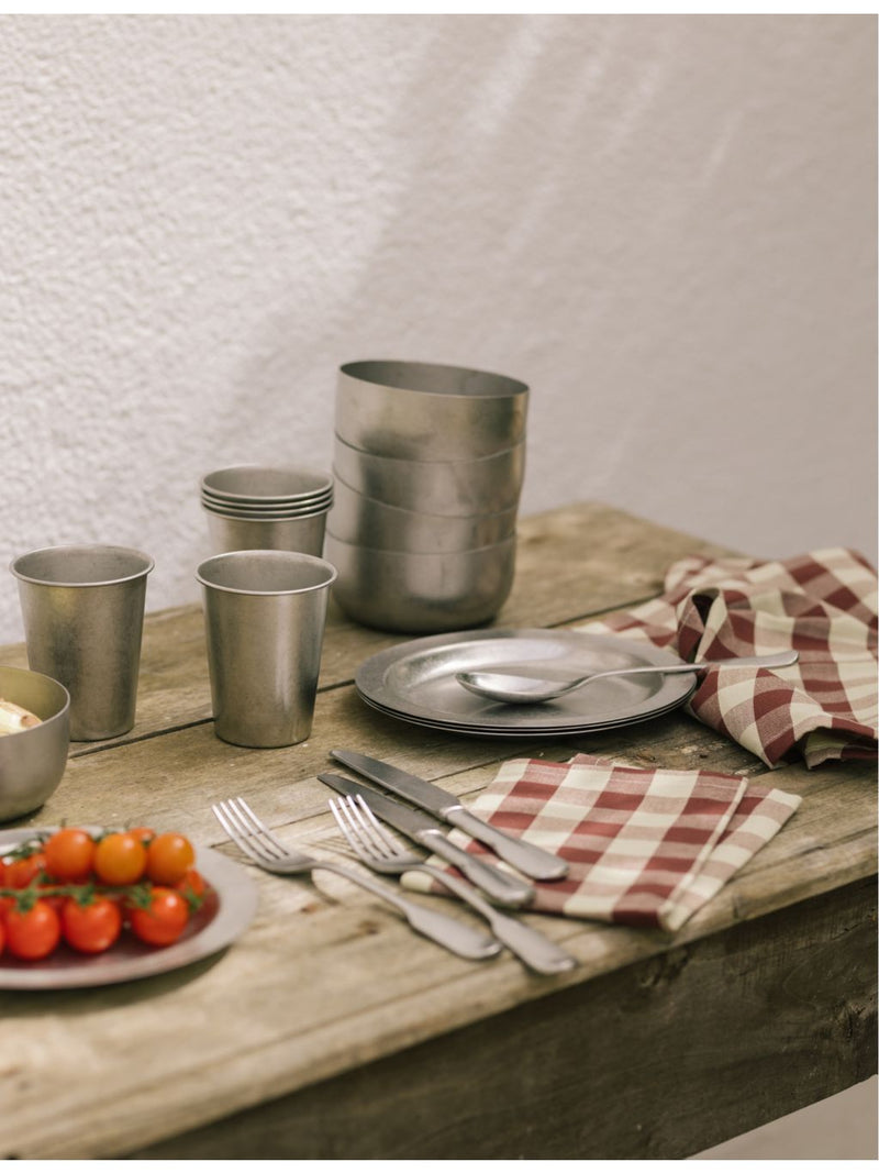 ferm LIVING stainless steel bowl with tumbled texture 12.5cm - British product