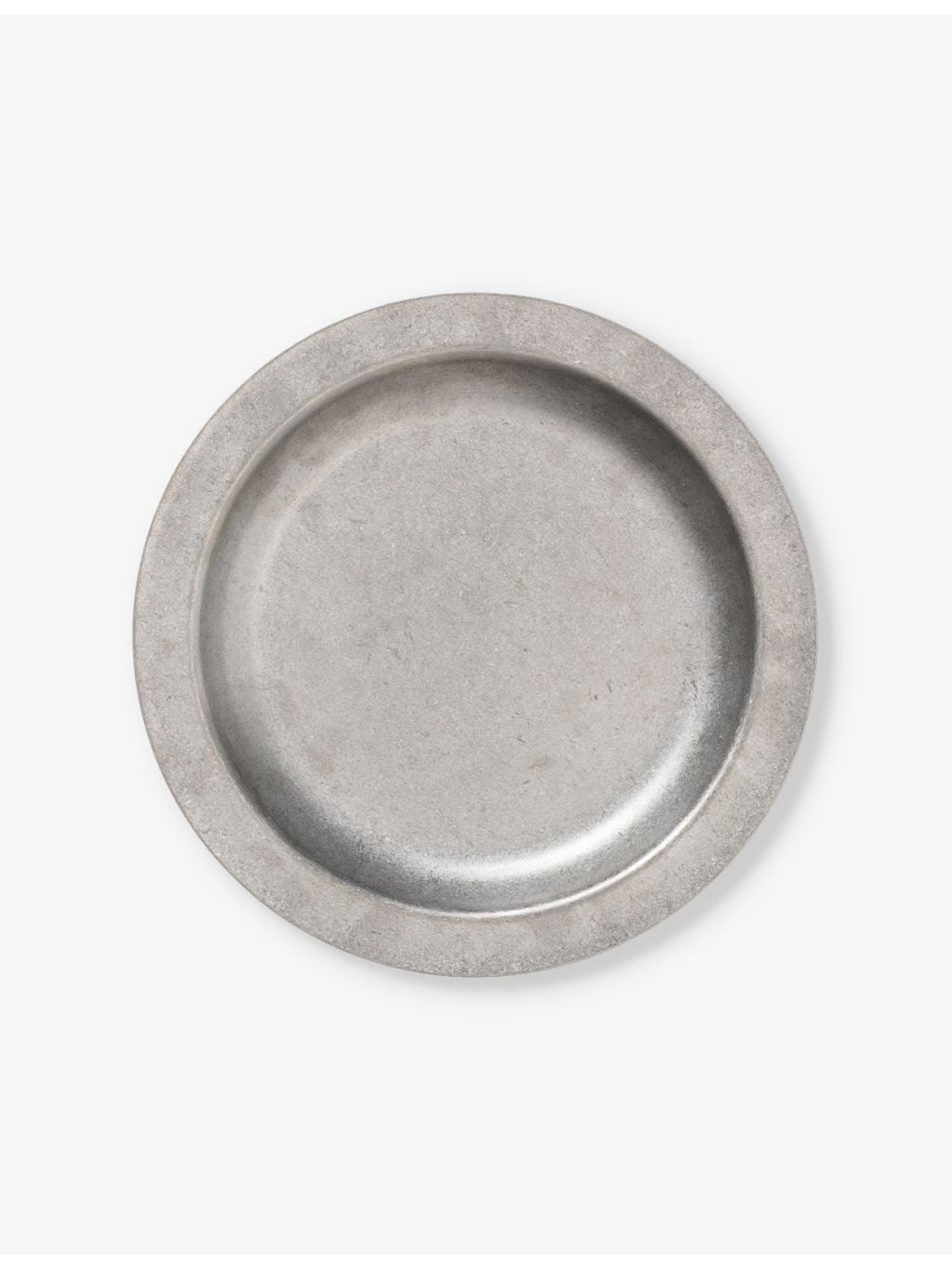 ferm LIVING tumbled stainless steel plate 20cm (British brand)