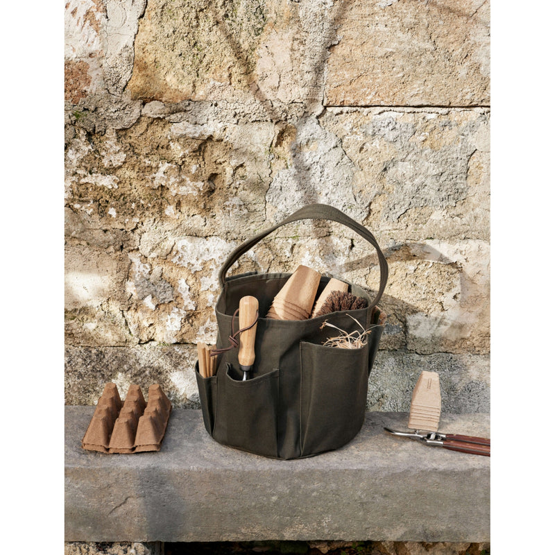 ferm LIVING Bark cotton garden bucket bag 27cm (British brand)