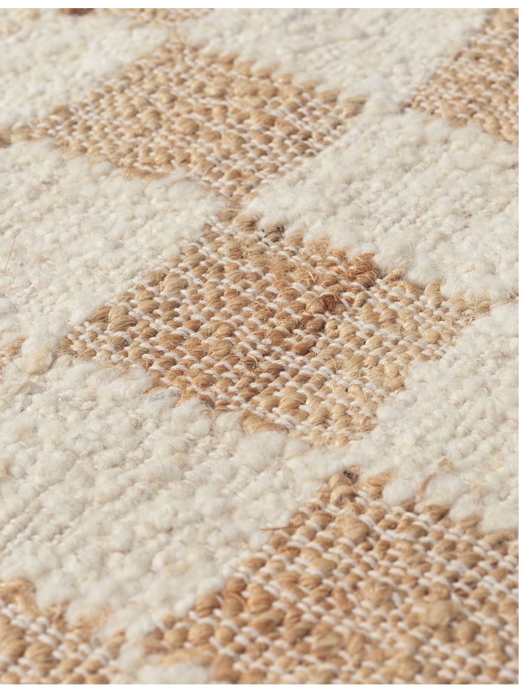ferm LIVING check-pattern rug 200cm x 300cm, imported from the UK