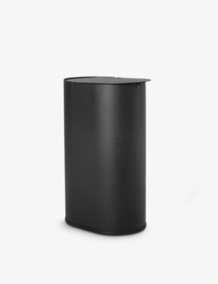 ferm LIVING Enkel small carbon-steel bin, imported from the UK