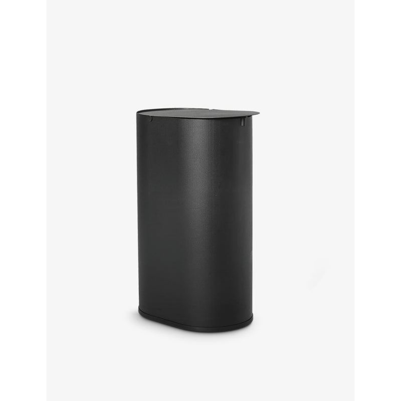 Enkel small carbon-steel bin - BLACK