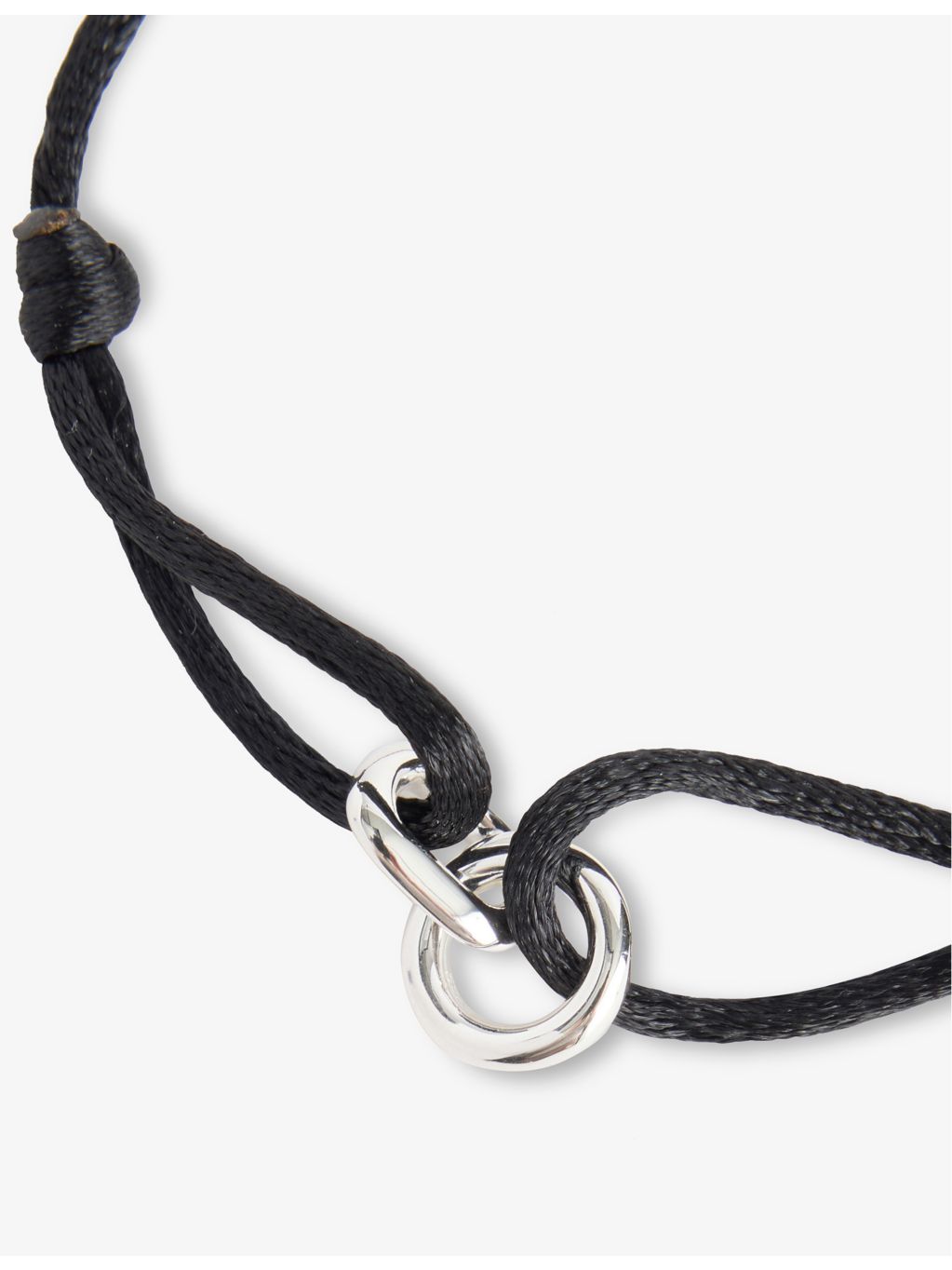 Element 925 sterling silver bracelet with silk cord, imported from the UK