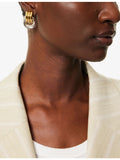 Heaven Mayhem Mini Knot yellow-gold plated stud earrings, UK version