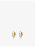 Heaven Mayhem Mini Knot yellow-gold plated stud earrings, UK version