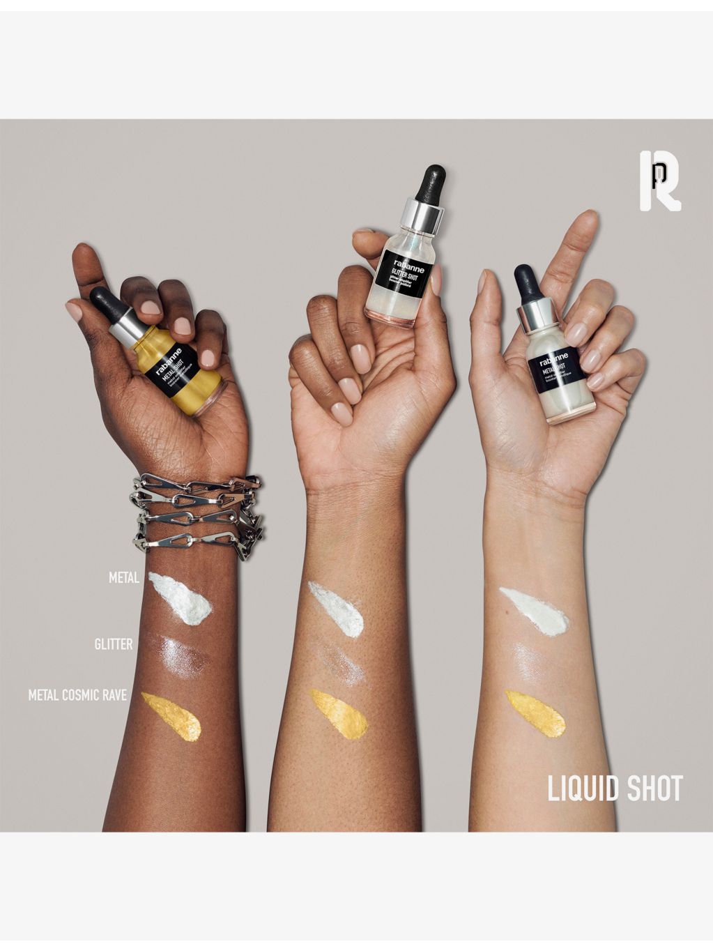 Rabanne Metal Shot liquid highlighter 15ml (British brand)