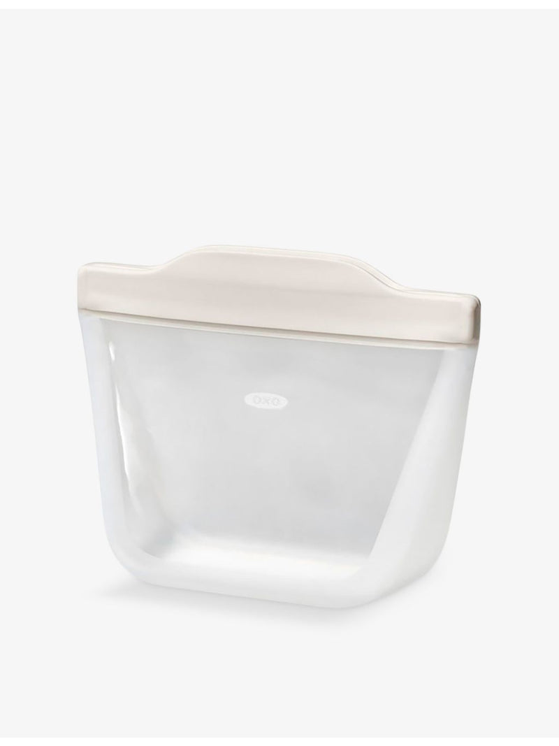 OXO Good Grips reusable silicone stand-up snack bag - British product