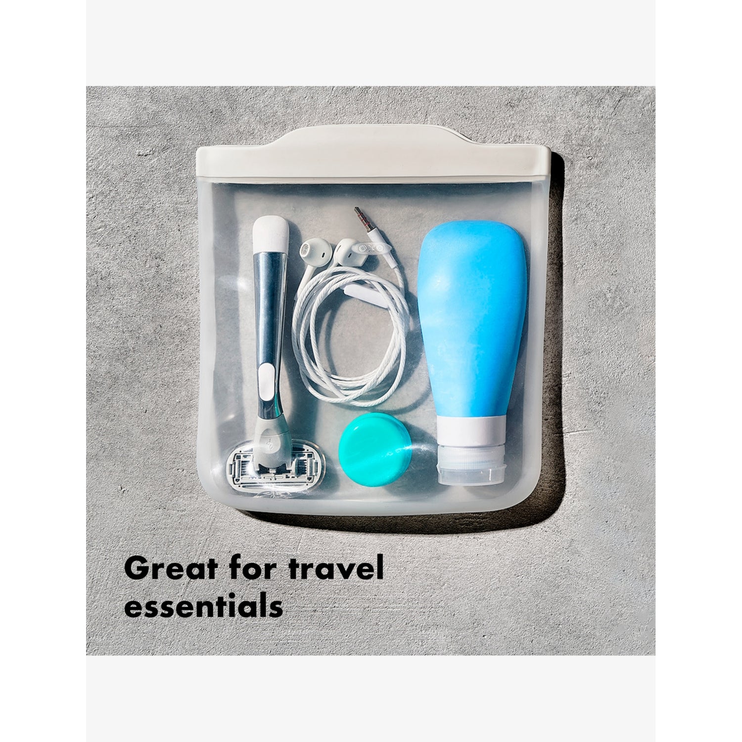 OXO Good Grips reusable half-gallon silicone sandwich bag (British brand)