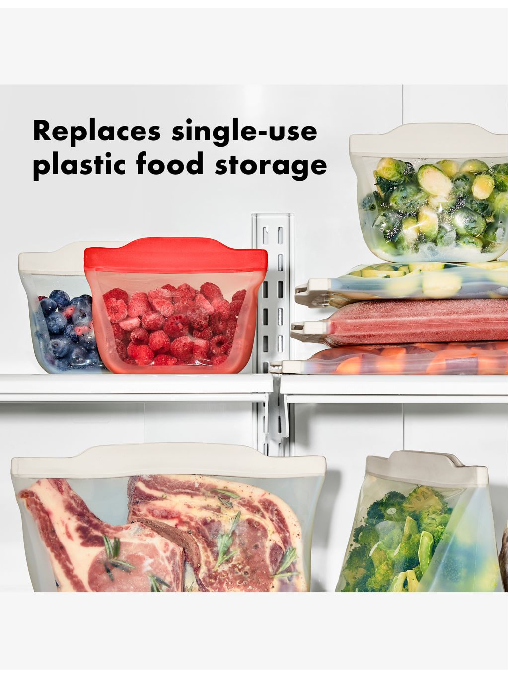 OXO Good Grips reusable half-gallon silicone sandwich bag (British brand)