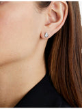 CARAT London 925 sterling silver cubic zirconia pear stud earrings (British brand)
