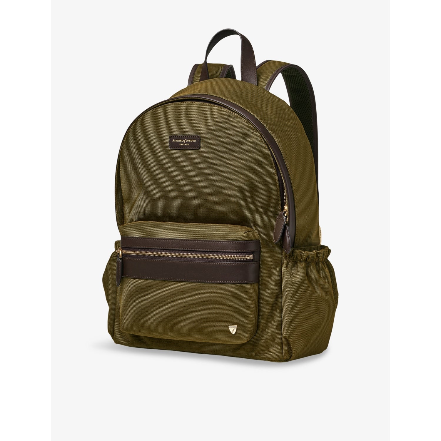 Aspinal of London logo-embellished woven backpack (British brand)