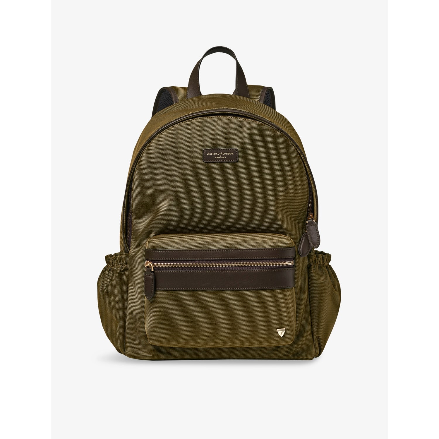 Aspinal of London logo-embellished woven backpack (British brand)