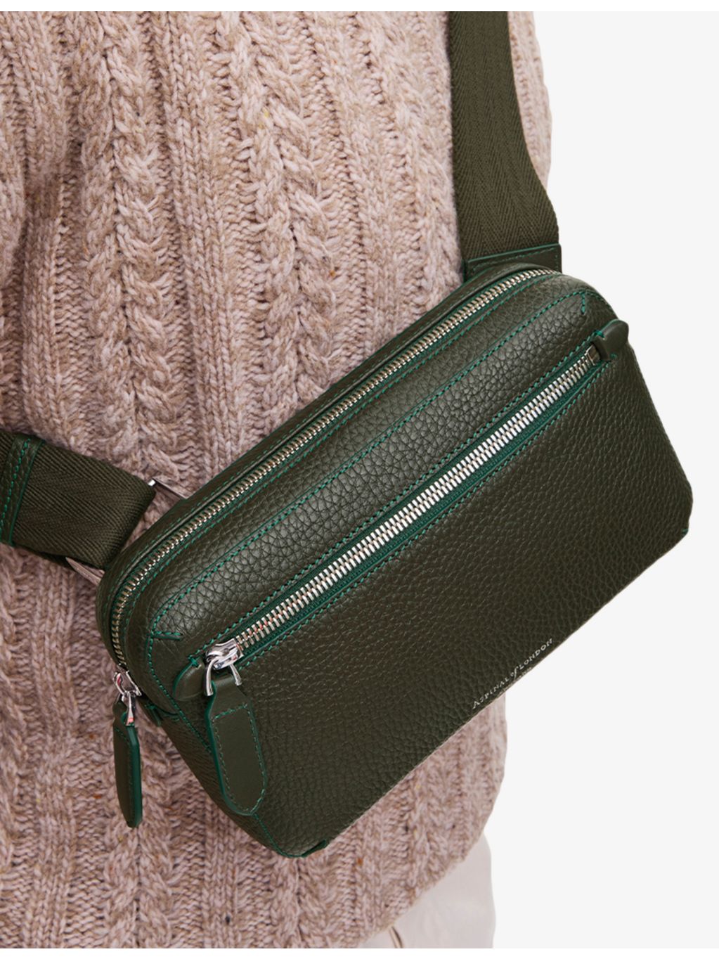 Aspinal of London Reporter Compact messenger bag, imported from the UK