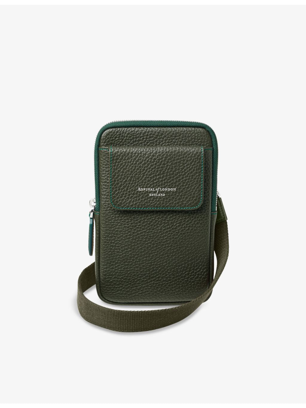 Aspinal of London leather phone case with crossbody strap, UK version