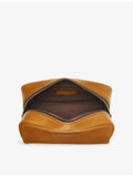 Aspinal of London Harrison leather toiletry bag with zip fastening, UK version