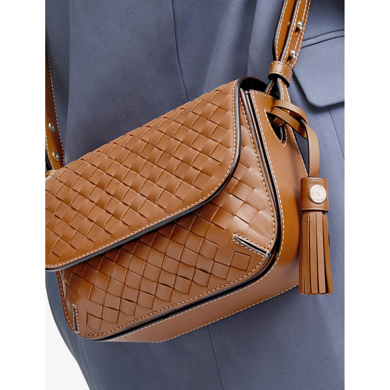 Aspinal of London Ella leather cross-body bag - British product