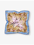 Aspinal of London Edwardian Garden silk scarf 90x90cm (British brand)