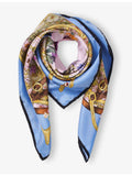 Aspinal of London Edwardian Garden silk scarf 90x90cm (British brand)