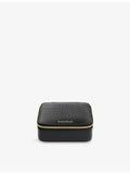Whistles leather jewellery box croc-embossed 11cm, imported from the UK