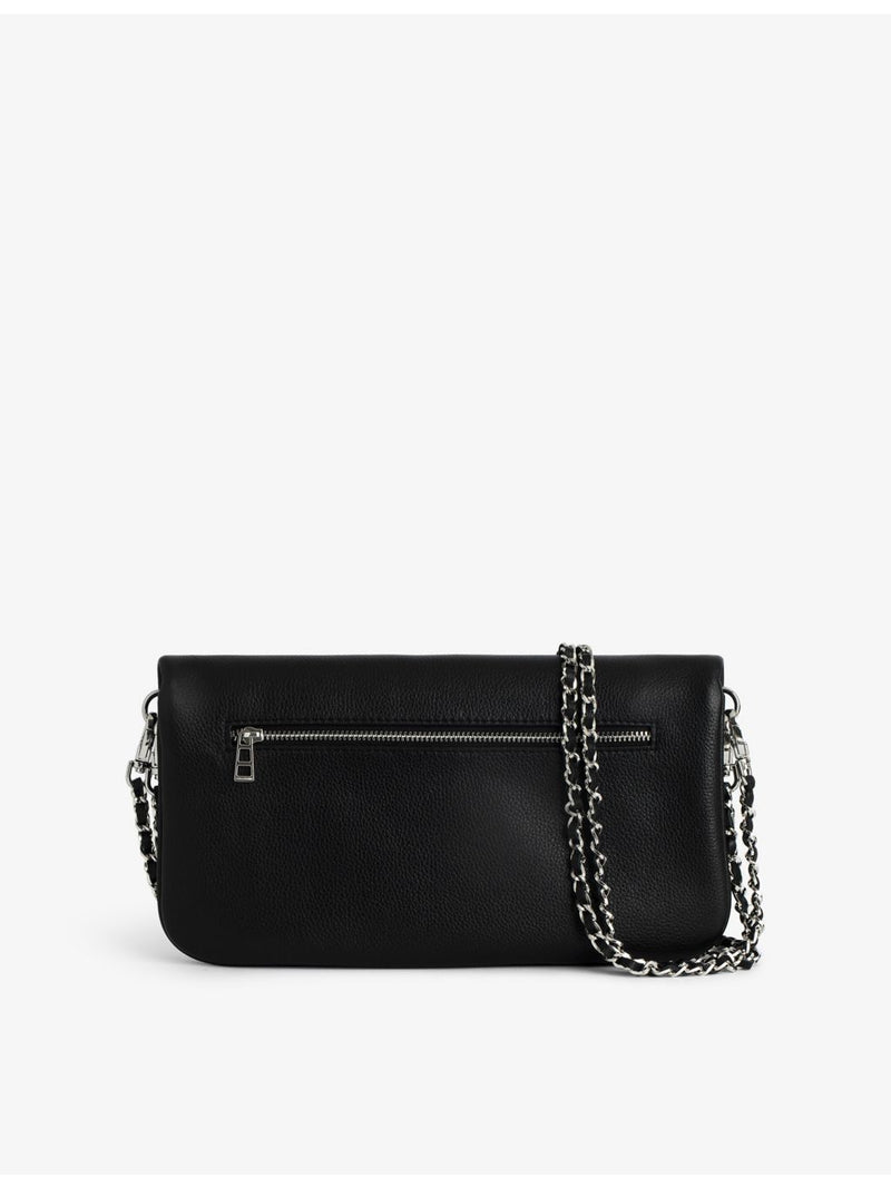 Zadig&Voltaire Rock Graffiti leather clutch 13x27cm, UK version