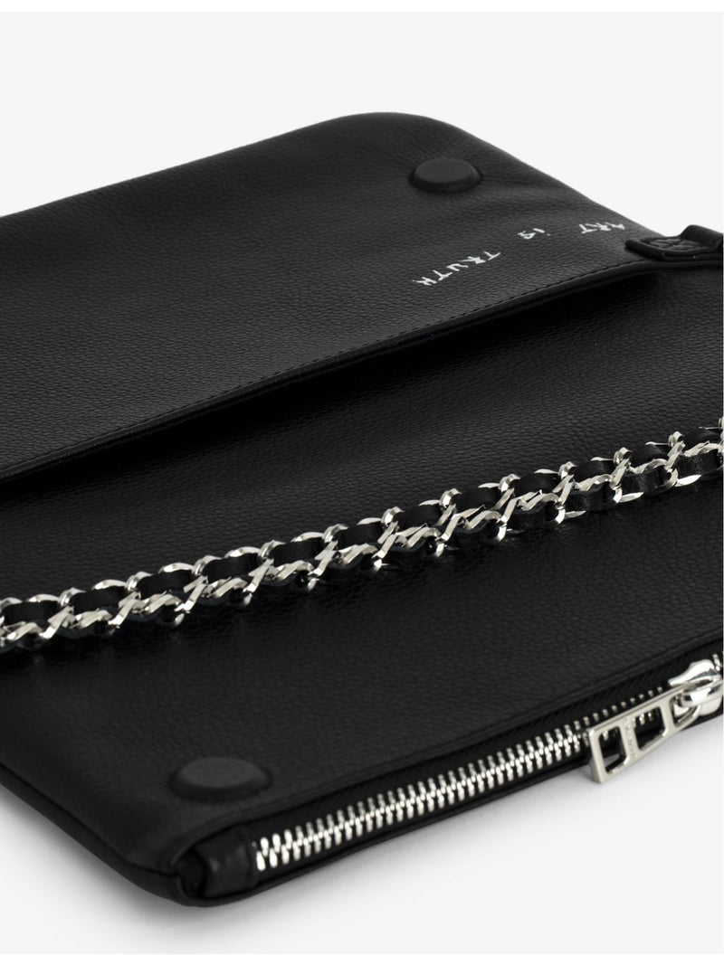 Zadig&Voltaire Rock Graffiti leather clutch 13x27cm, UK version