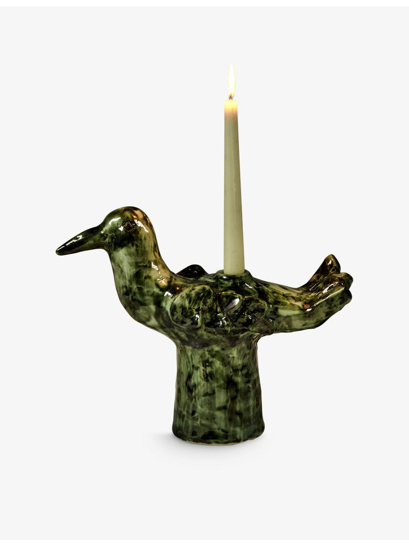 Serax Cosas Lindas stoneware candle holder 27.5cm, imported from the UK