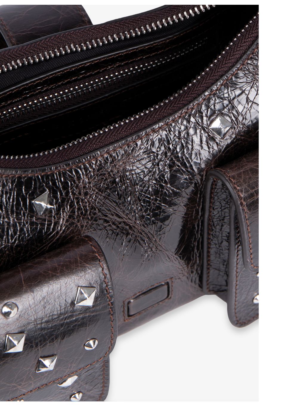 The Kooples Amelia stud-embellished leather shoulder bag - British product