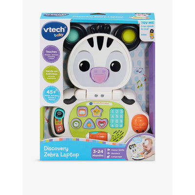 selfridges VTech Discovery Zebra Laptop Playset- Buy online at McGrocer
