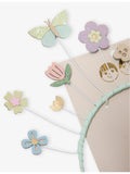 Mimi & Lula Spring Meadow headdress with floral butterfly design, UK version