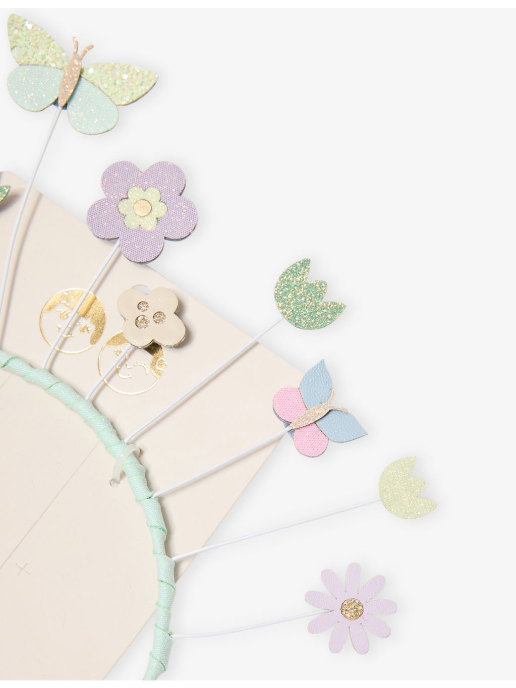 Mimi & Lula Spring Meadow headdress with floral butterfly design, UK version