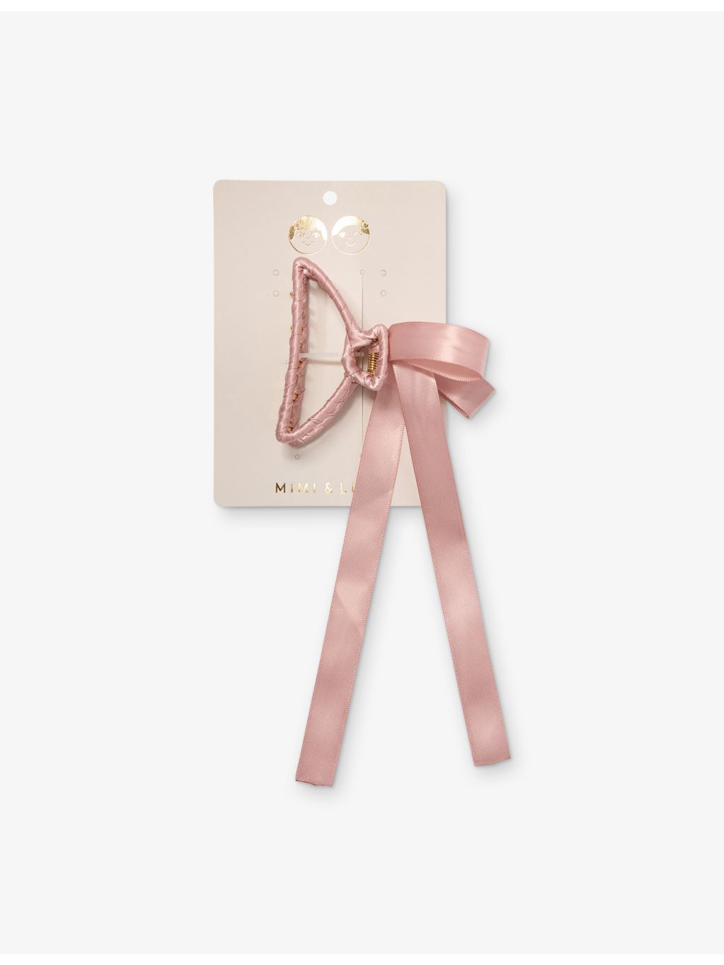 Mimi & Lula satin claw clip with ribbon bow 8cm, UK version