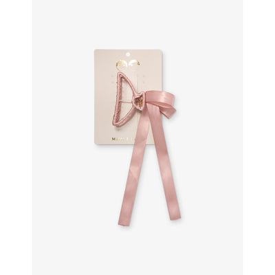 selfridges Mimi & Lula Ribbon-Wrapped Satin Claw Clip 8cm- Buy online at McGrocer