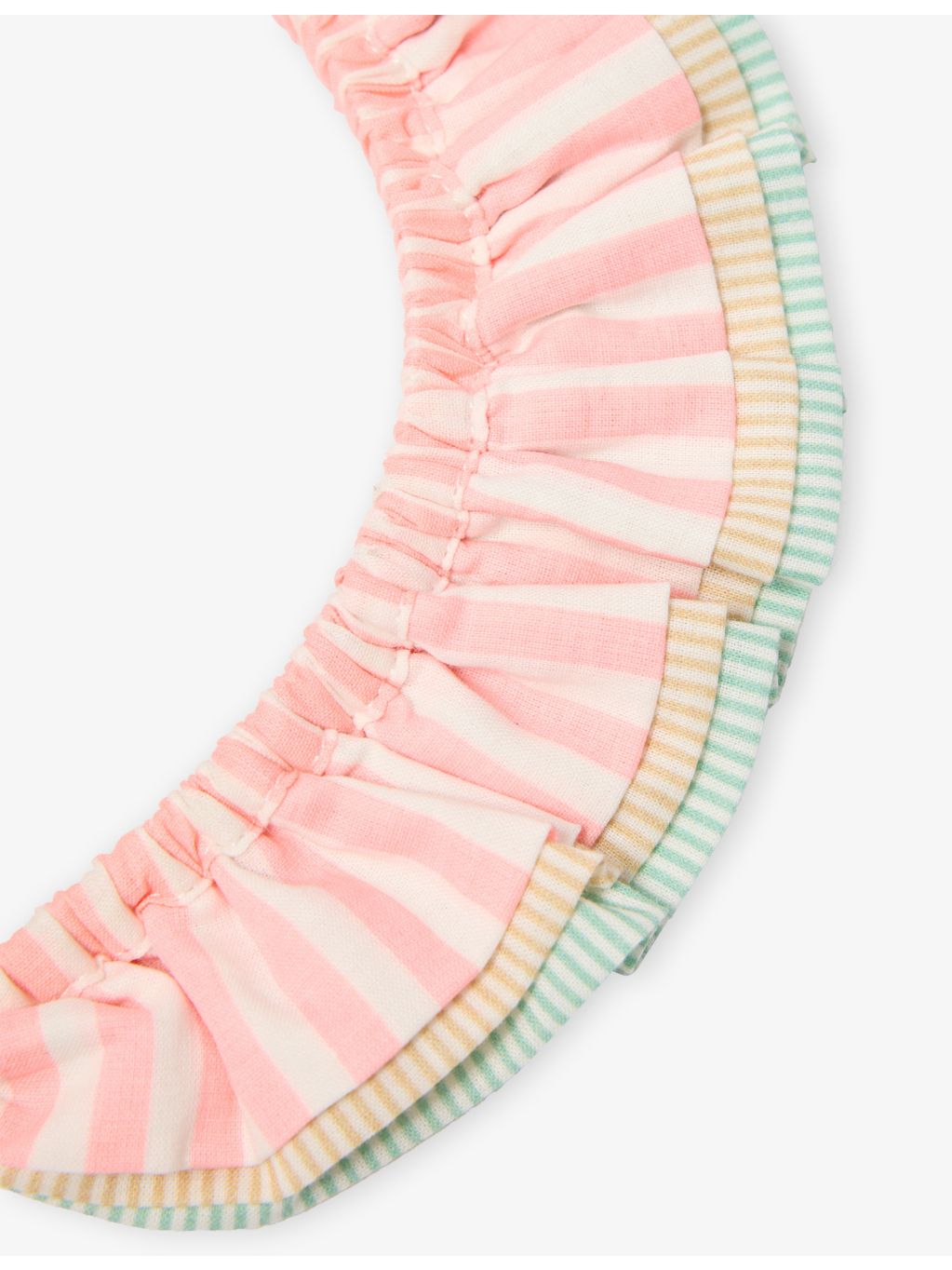 Mimi & Lula stripe-print ruffle-trim woven headband - British product