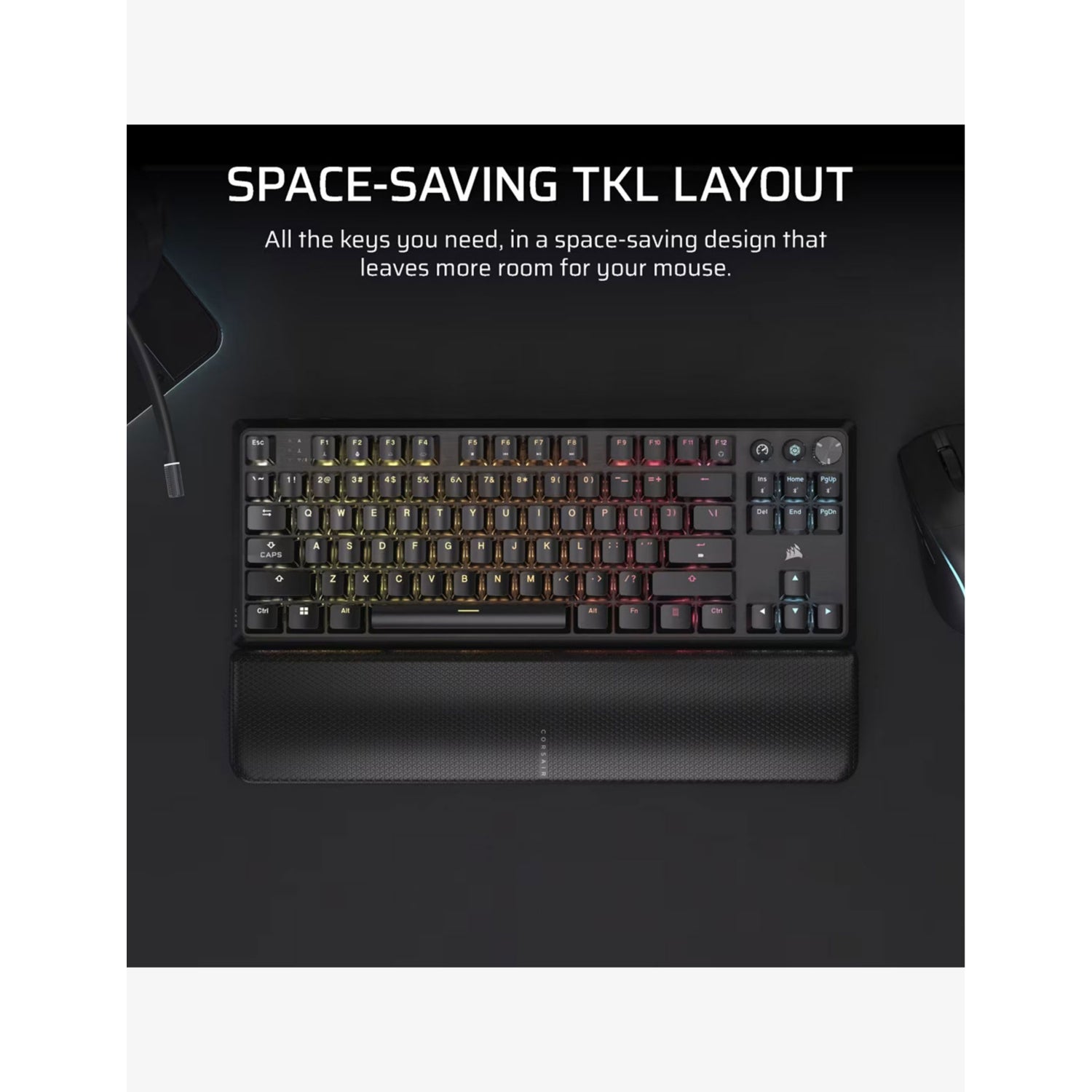 Corsair K70 Core TKL wireless gaming keyboard, UK version
