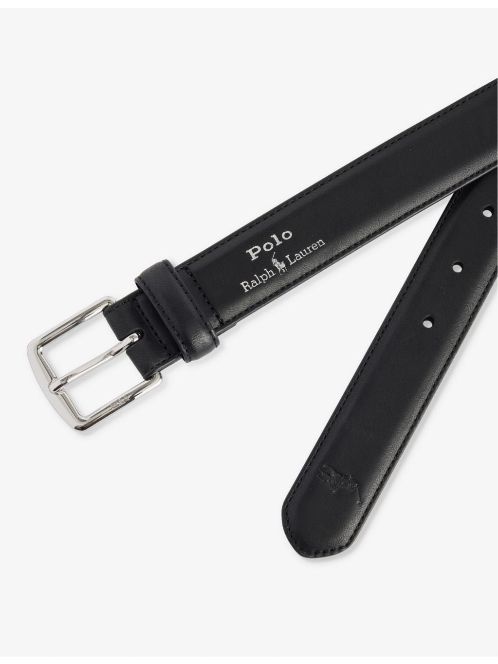 Polo Ralph Lauren leather belt with engraved buckle (British brand)