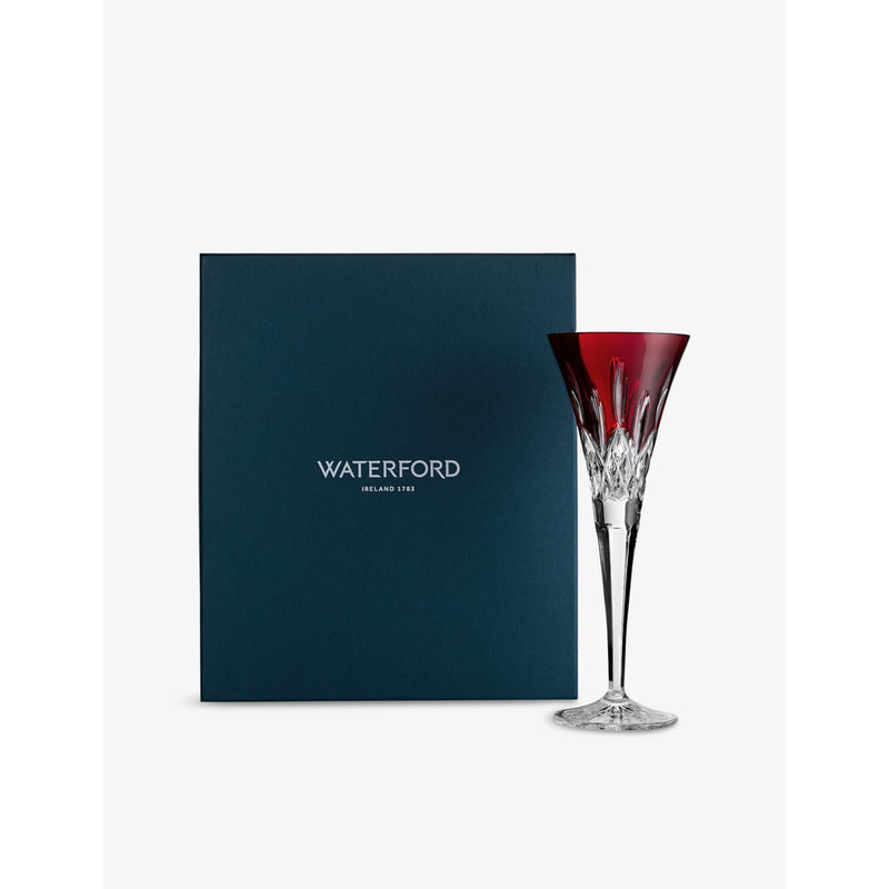 Waterford Lismore crystal champagne flute glasses 170ml pair - British product